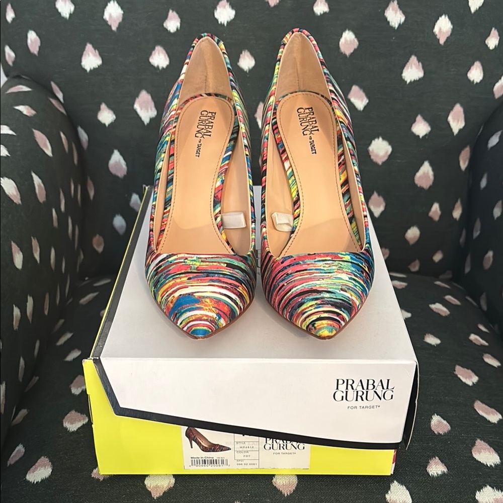 Prabal Gurung for Target Multicolor Striped Heels